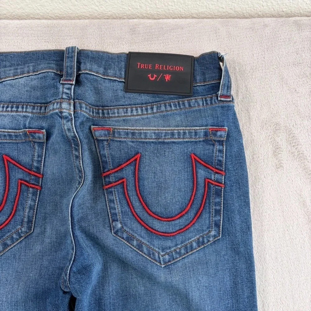 True‎ Religion × Manchester United Jeans in Blue Red Trim Men 32x32 Limited Ed